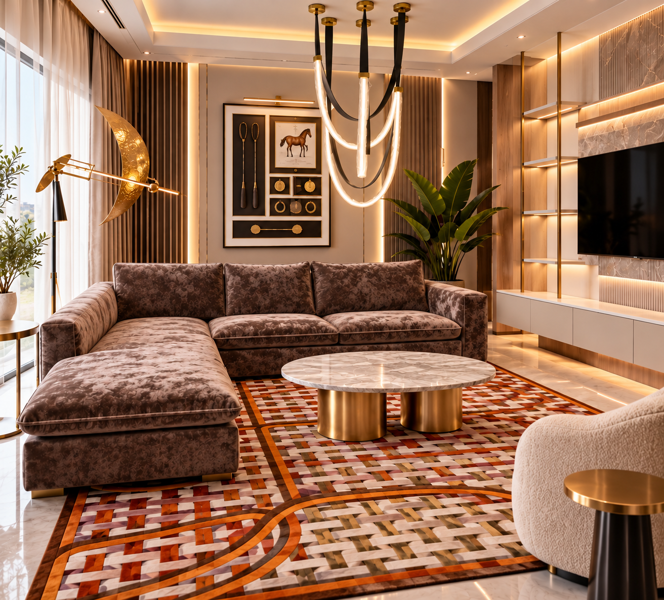 Luxury L-Shaped Sofa in Lagos: Transform Your Living Room with the Aurelia Sectional Sofa
