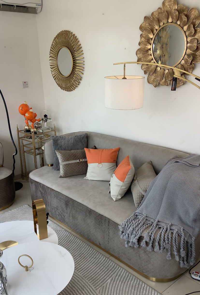 Luxury grey sofa