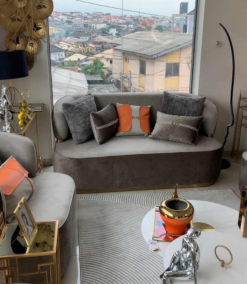 Luxury grey sofa