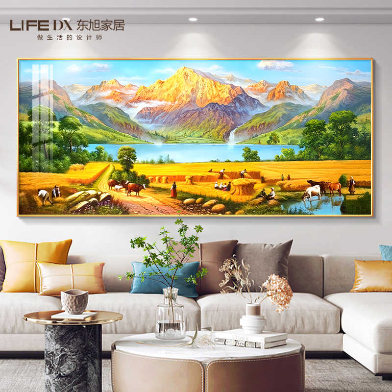 Mountain Landscape Wall Art – Scenic Nature Canvas Painting