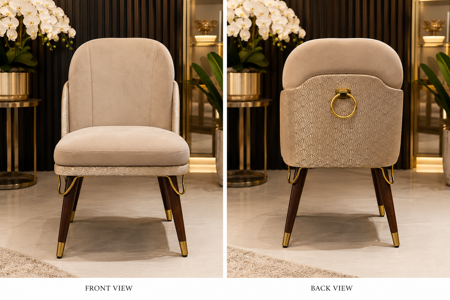 Goldland Luxury Ring-Back Dining Chair