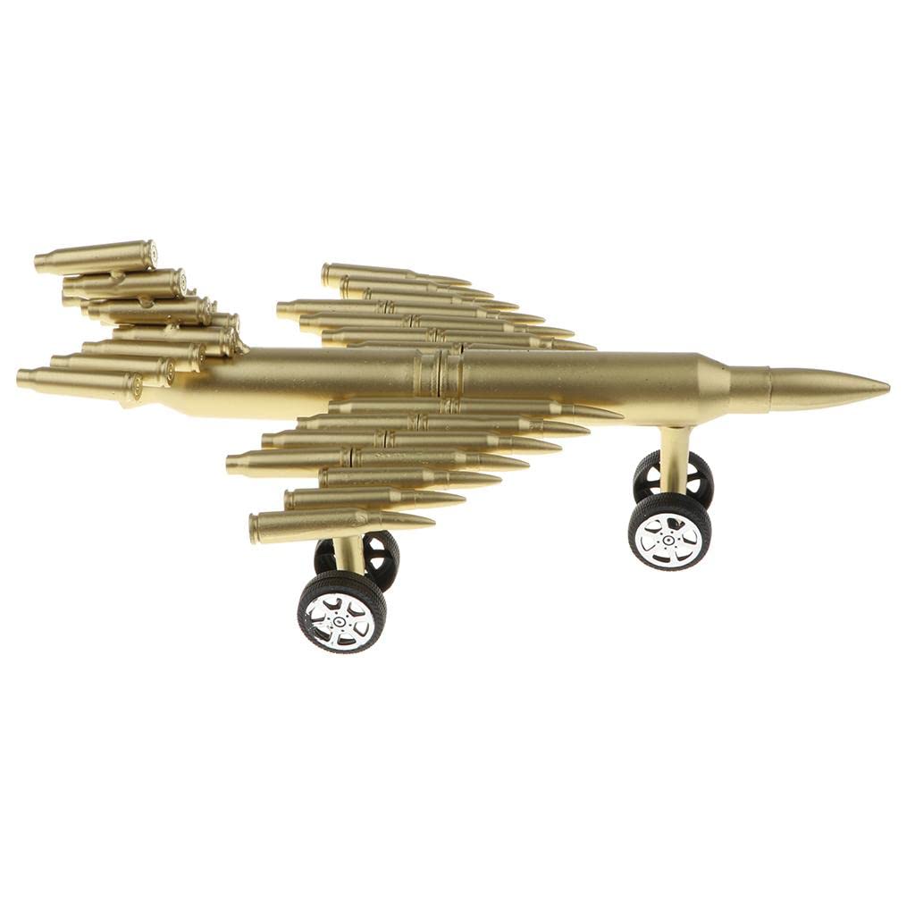 Gold Bullet Airplane Model – Unique Military-Inspired Display Decor