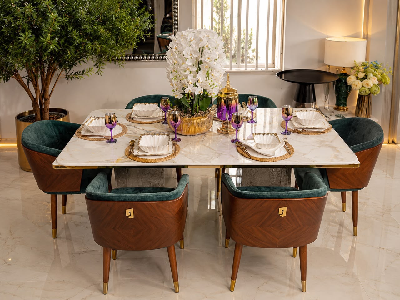 Luxury Acrylic Dining Table | Goldland Interiors & Furniture