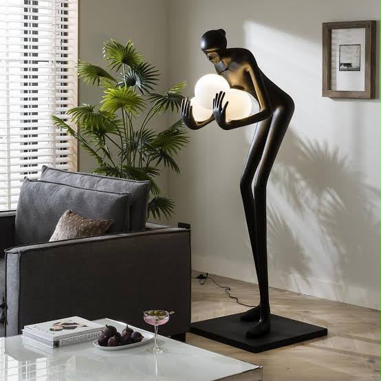 Sculptural Muse Globe Floor Lamp