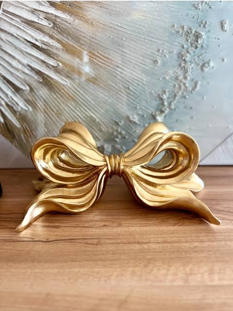 Luxury Gold Bow Decorative Accent | Elegant Home Décor