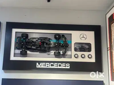 Mercedes F1 Racing Car Wall Frame – Motorsport Decoration