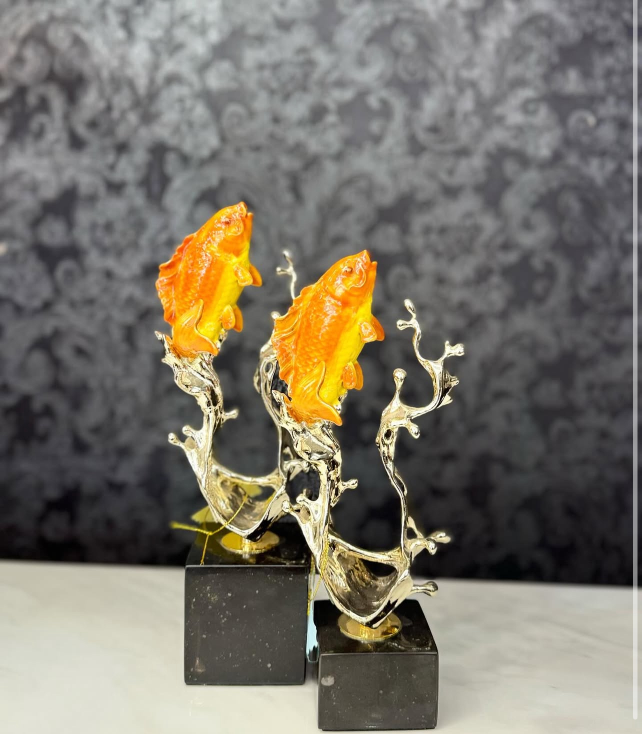 Home ornament Glass Fish set