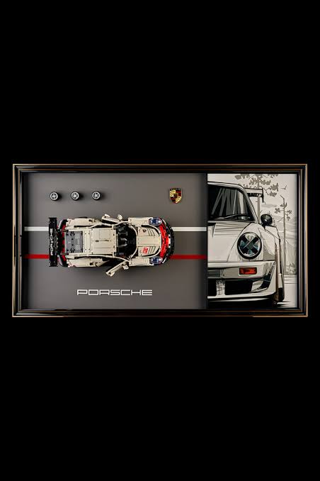 Porsche 911 Classic Car Wall Art – Luxury Automotive Decor