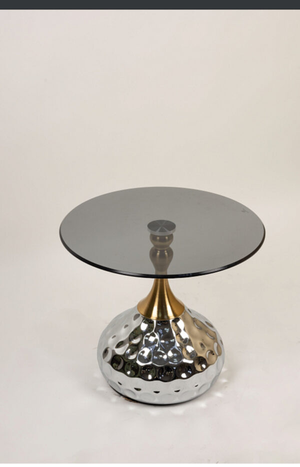 Silver side stool - Image 2