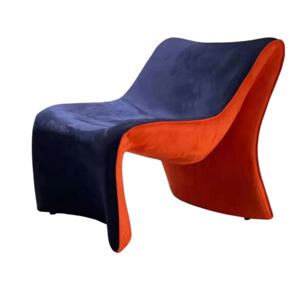 Single Velvet Lounge Club Relax Modern Furniture Fancy...